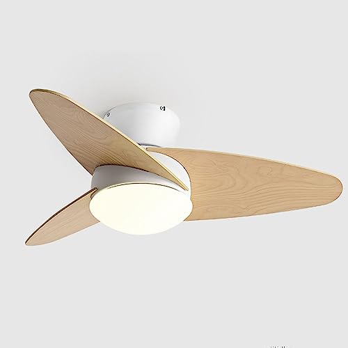 Ventilateur de plafond à 3 vitesses avec éclairage LED télécommandable
