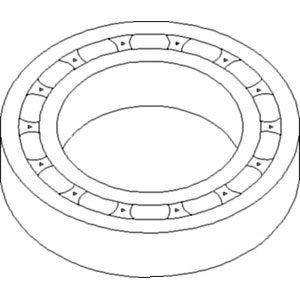 Compatible with John Deere Bearing MFWD Drive Shaft Part No A-AL81776