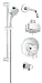 Grohflex Timeless 4-Spray 2-Function Pressure Balance Shower System - 2.0 Gpm
