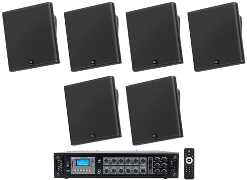 Audiosavings Bundle: (3) Pair JBI SLP14/T-BK Sleek Low-Profile On Wall Mount 4