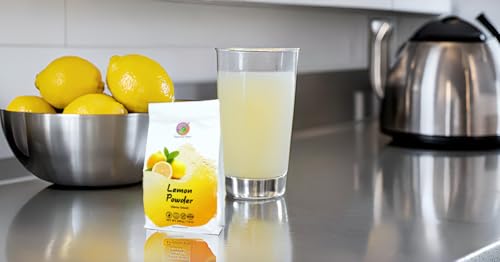Saipro Lemon Powder, 200 g, For food| juice| Lemonade| Ingredient in beverages like, Mocktails, Shikanji | cooking, baking, cosmetics, all natural. No Artificial colour, No preservatives, No added sugar