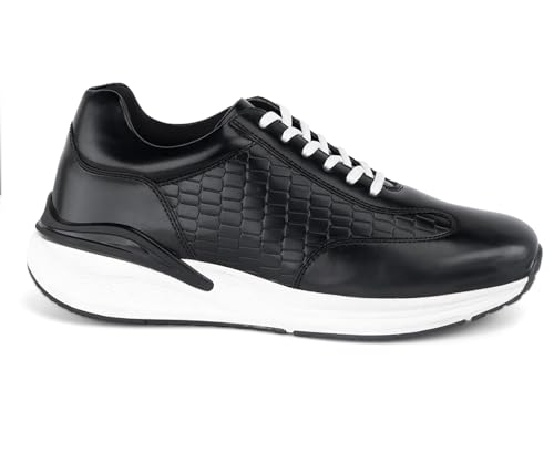 Image of LOUIS STITCH Men's Sneakers Shoes Casual Sneaker for Men Patina Finish Cushion Sole Breathable Inner (SNK-CCPL)