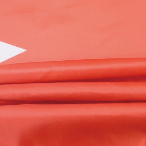 Image of AZ FLAG - Bahrain Flag - 2x3 Ft - 100D Polyester Bahrain Banner with Two Metal Grommets - Fade Resistant - Vivid Colors - 2' x 3' Feet - 90x60 Cm