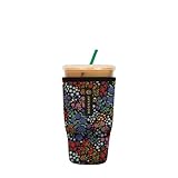 Picture of Sok It JavaSok Iced Coffee & Cold Soda Insulated Neoprene Cup Sleeve (Picnic Basket, Large: 30-32oz)