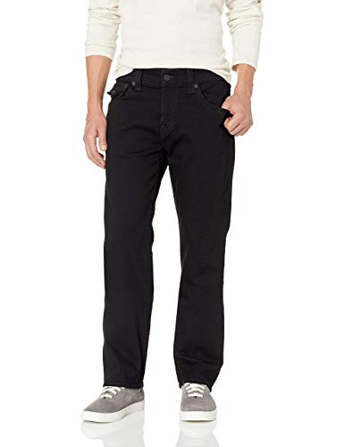 True Religion Men's Ricky Low Rise Straight Leg Jean with Back Flap Pockets, 2SB BODY RINSE BLACK, 31 - Main Image