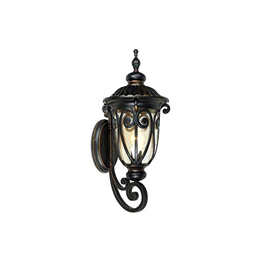 Lampe murale d'extérieur E27 avec lanterne en verre luminaire étanche balcon terrasse