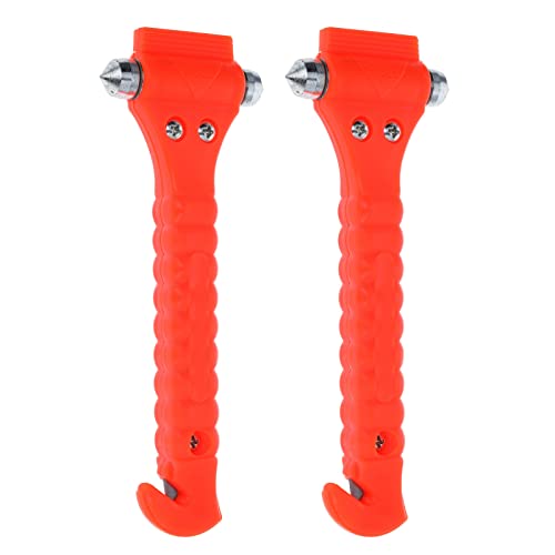 ASR Federal Large 2pk Car Emergency Hammer Window Punch and Seat Belt Cutter