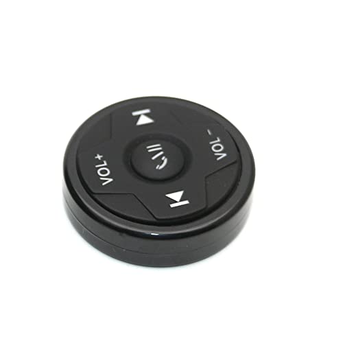 Universal Car Bluetooth Media Button Steering Wheel Remote Controller Button for iphone Andorid with Mount Handfree for Driving Cycling (with Blue Light) - Image 4