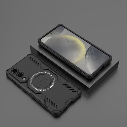 Image of Back Cover Case for Samsung Galaxy S25 Edge 5G | 360 Protection Mobile Phone Case | Mag-Safe | Samsung Galaxy S 25 Edge Back Cover | Samsung Galaxy S25Edge 5+G - Black TPU + PC