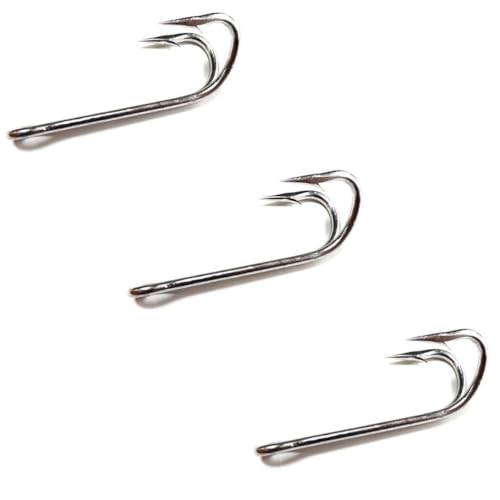 フック アサヒ ハガネ(ドブ銀掛) 800柄長ケンケン 4号(特注溶接無) 3本 雷魚 ライギョ フロッグ