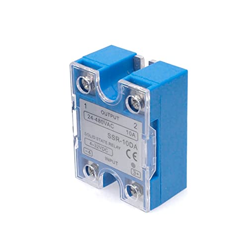 Relais statique SSR lot de 10 monophasé 25DA bleu pour boîtier contrôle
