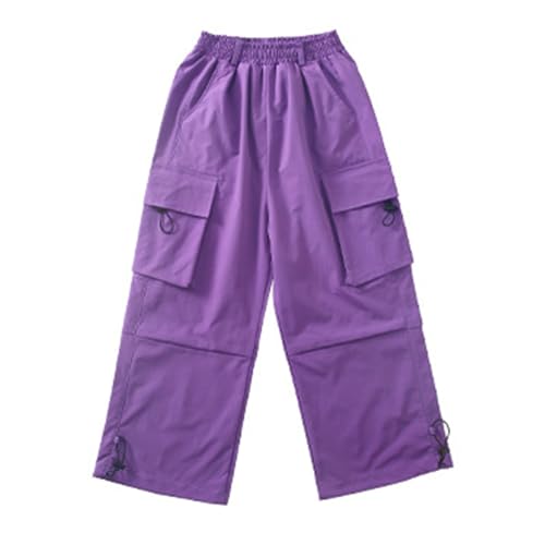 Cargo Pants for Girls 10-12 Summer Trendy Cute High Waisted Workout Hiking Pants Casual Baggy Quick Dry Boy Joggers4