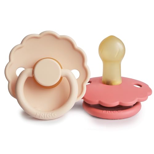FRIGG Daisy Silicone 2-Pack Pink Cream/Poppy - Size 1