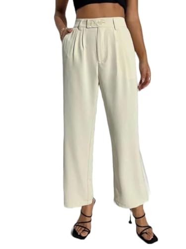 Image of Elendra Women Cotton - Trousers Pant Wide Leg