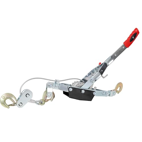 Winche manual resistente 4 toneladas con cable de acero 12ft miniatura 1