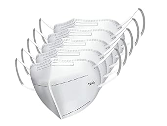 [Pack of 25] Feel Close Live Close Premium White N95 Mask for Men & Women | Washable & Reusable Face Mask, 5 Layer mask DRDO, ISI Certified FFP2 Protection |White Mask