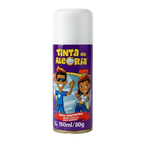 Tinta Spray Para Pintar Cabelo 150 Ml Para Festas E Comemorações (Branco)