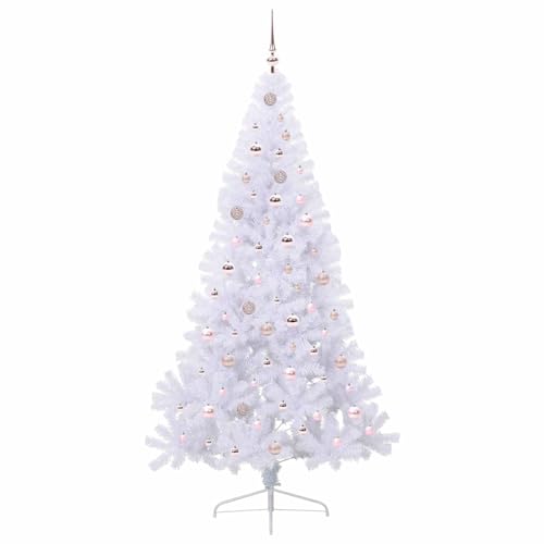 Árbol de Navidad Artificial de 210 cm de PVC decorativo con luces LED integradas 5