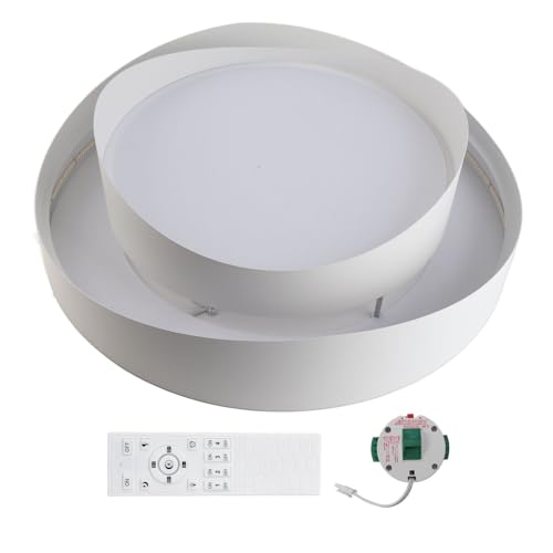 Plafonnier LED moderne rond Cocoarm dimmable avec télécommande et appli