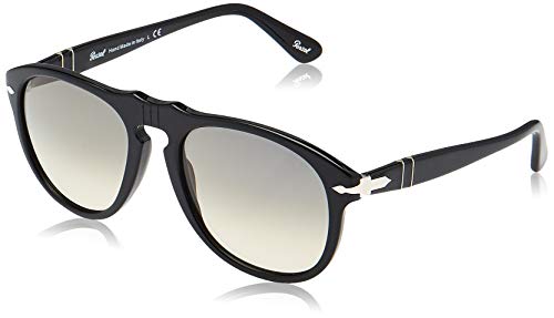 Persol Men's PO0649 Sunglasses Black/Crystal Green 56mm