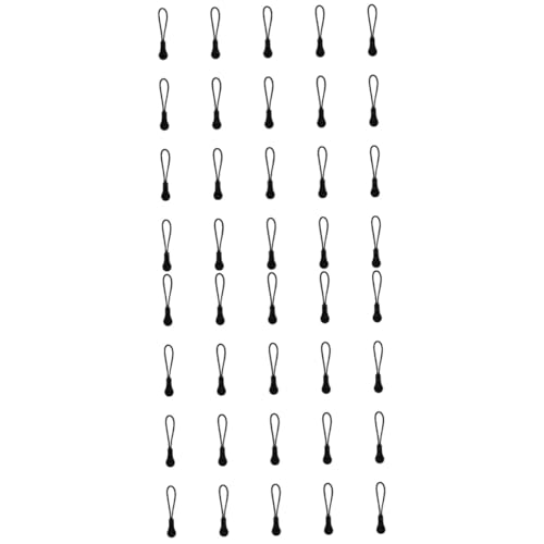 VILLCASE 2sets Lightweight Zipper Heads for Backpacks Non-Skid Zipper Pull Tab Cord End 20pcs*2