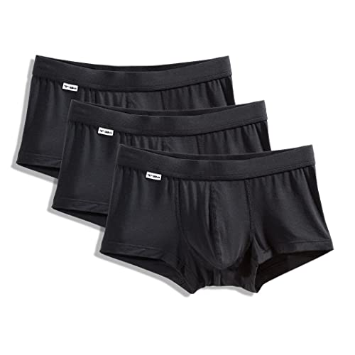 TBó Men's Trunk 3-Pack - Comfortable Viscose Derived from Bamboo Underwear Breathable Microfiber