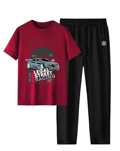 Image of AUSK Mens Tracksuit set of T shirt and Trackpant