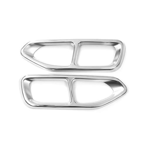 Silenciador de escape de acero inoxidable plata para BMW Serie 7 G11 G12 de 2 salidas