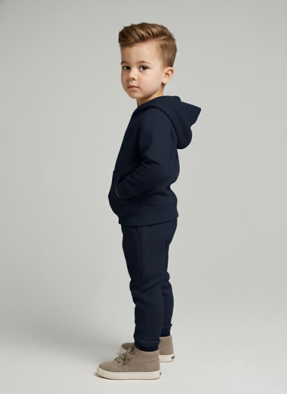 Image of Kids Hoodie Sweatshirt, Boys & Girls Relaxed Fit Wool Hooded & Round Neck Sweatshirt