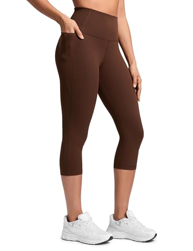 CRZ YOGA Butterluxe Hoge Taille Capris Workout Leggings voor Vrouwen 21''-Lounge Leggings Buttery Zachte Yoga Broek Melaniet S