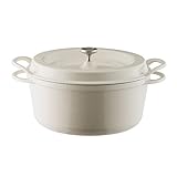 バーミキュラ オーブンポットラウンド 26cm 無水 ホーロー鍋 専用レシピブック付 ナチュラルベージュ NBG26R バーミキュラ オーブンポットラウンド 26cm 無水 ホーロー鍋 専用レシピブック付 ナチュラルベージュ NBG26R