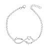 Pulsera infinito con nombres personalizados de Plata 925 – Pulsera nombres personalizados – Pulsera nombres hijos, nietos, hermanas,.. de Plata 925