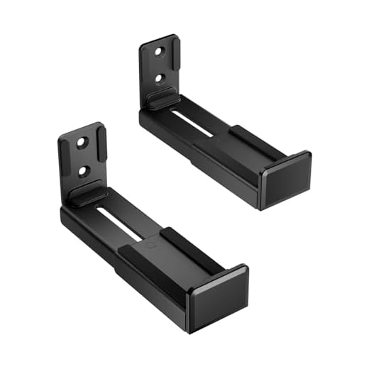 SOPORTE UNIVERSAL DE PARED AISENS PARA BARRA DE SONIDO NEGRO