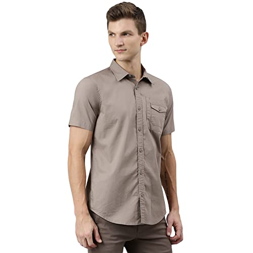 Image of Woodland Men's Cotton Solid Shirt