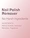Mineral Fusion Nail Polish Remover - Acetone-Free Nail Care with Natural Solvents - Non Drying Liquid Formula - 6 fl oz