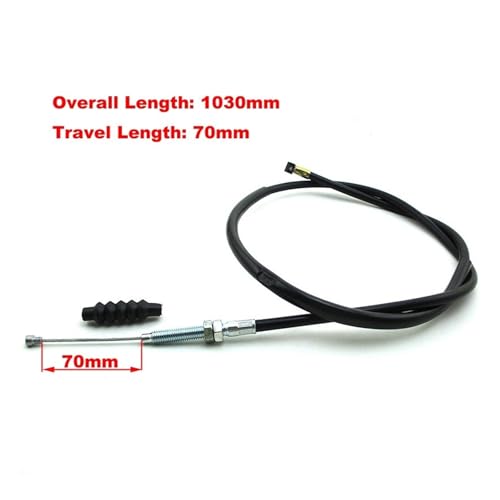 Câble d'embrayage Z190 robuste en acier pour moto cross 190cc