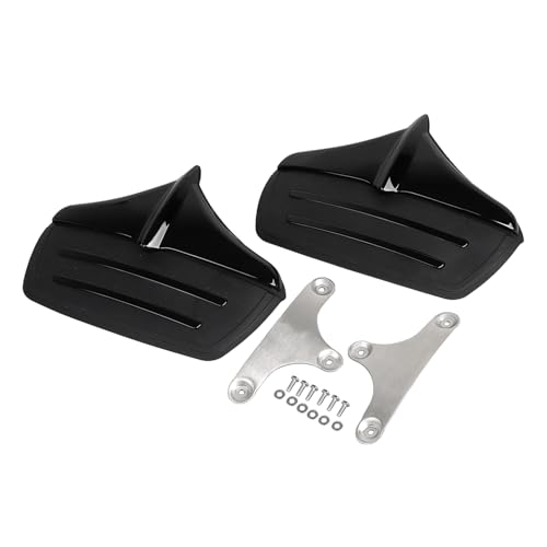 Image of Metal Rear Wheel Mud Flaps Fender Guards Accents Trim for Harley Tri-Glide Ultra Classics FLHTCUTG 2011-2023 and FLHXXX Street Glide Trikes 2011, #02 Black+Black