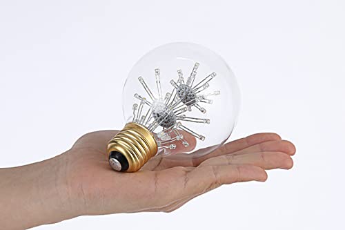 Ampoule lumière décorative G80 Gypsophila Edison LED rétro globe E27 transparente