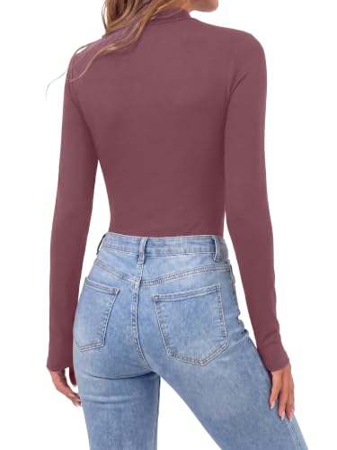 Image of OPOIPIN Women's Long Sleeve Basic Bodysuit
