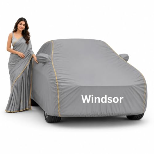 Image of Magic 6-Layer 100% Waterproof Custom Fit Car Cover for MG Windsor EV (All Models) Grey | All Weather Protection | UV, Heat, Rain, Dust & Scratch Resistant | Outdoor & Indoor Full Body Car Cover