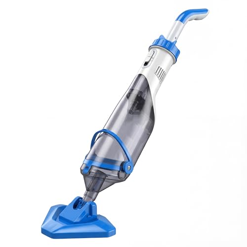 Outsunny Aspirateur de Piscine sans Fil, 1200L/h, Nettoyeur Piscine à Batterie Rechargeable, 60 Minutes d'Autonomie, Manche Télescopique 63 à 150 cm et...