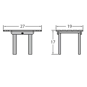 Highwood classic westport side table black  urban country home decor