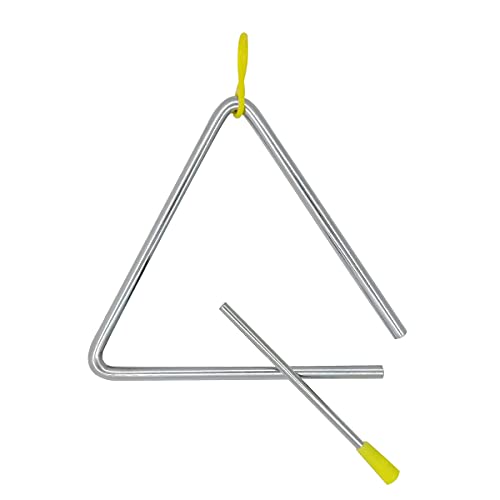 Zhuohai Musical Steel Triangle With Striker, Triangle Percussion Instrument (6 Inch) #TOP24