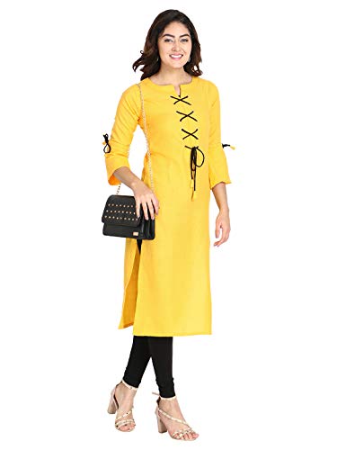 Image of DHRUVI TRENDZ Women's Rayon Kurta