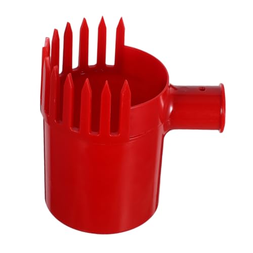 BESTonZON 果物収穫用ベリーピッカー 軽量プラスチック製 非滑りハンドル付き 迅速効率的な果実摘み取り 家 園芸用 赤色