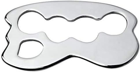 Mikako Stainless Guasha Massage Tools,Medical Grade Steel Scraping ,IASTM Tools Great Soft Tissue Mobilization Tool,Physical Therapy Stuff, Use for Back, Legs, Arms, Neck, Shoulder