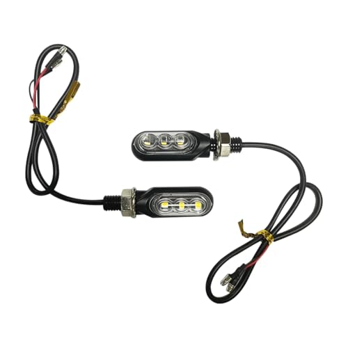 Clignotants moto universels 12V ambre pour éclairage gauche et droit