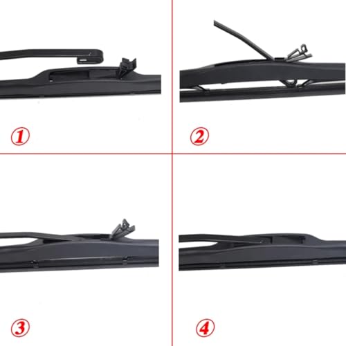 Balais d'essuie-glace Opel Agila B 2008-2014 pour pare-brise avant et arrière