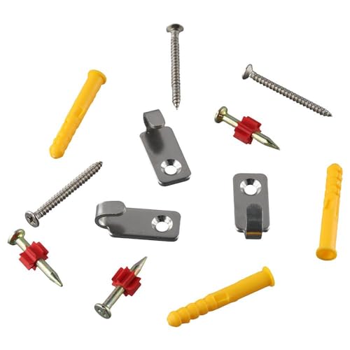 Image of 10 Pcs Picture Hangers Heavy Duty 304 Stainless Steel Picture Hanging Nails Professional Wall Nails Frames Hanging Hooks Wall Hanging Hardware for Home Office