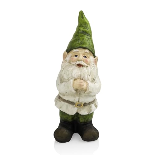 Alpinecorporation12talloutdoorgardengnomefoldinghandsyardstatuedecoration  Urban Country Home Decor Alpine corporation 12 tall outdoor garden gnome folding hands yard statue decoration  urban country home decor